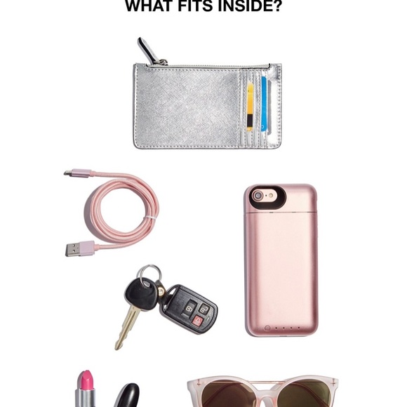 Snake embossed INC Open Handle Clutch Crossbody - Picture 6 of 7